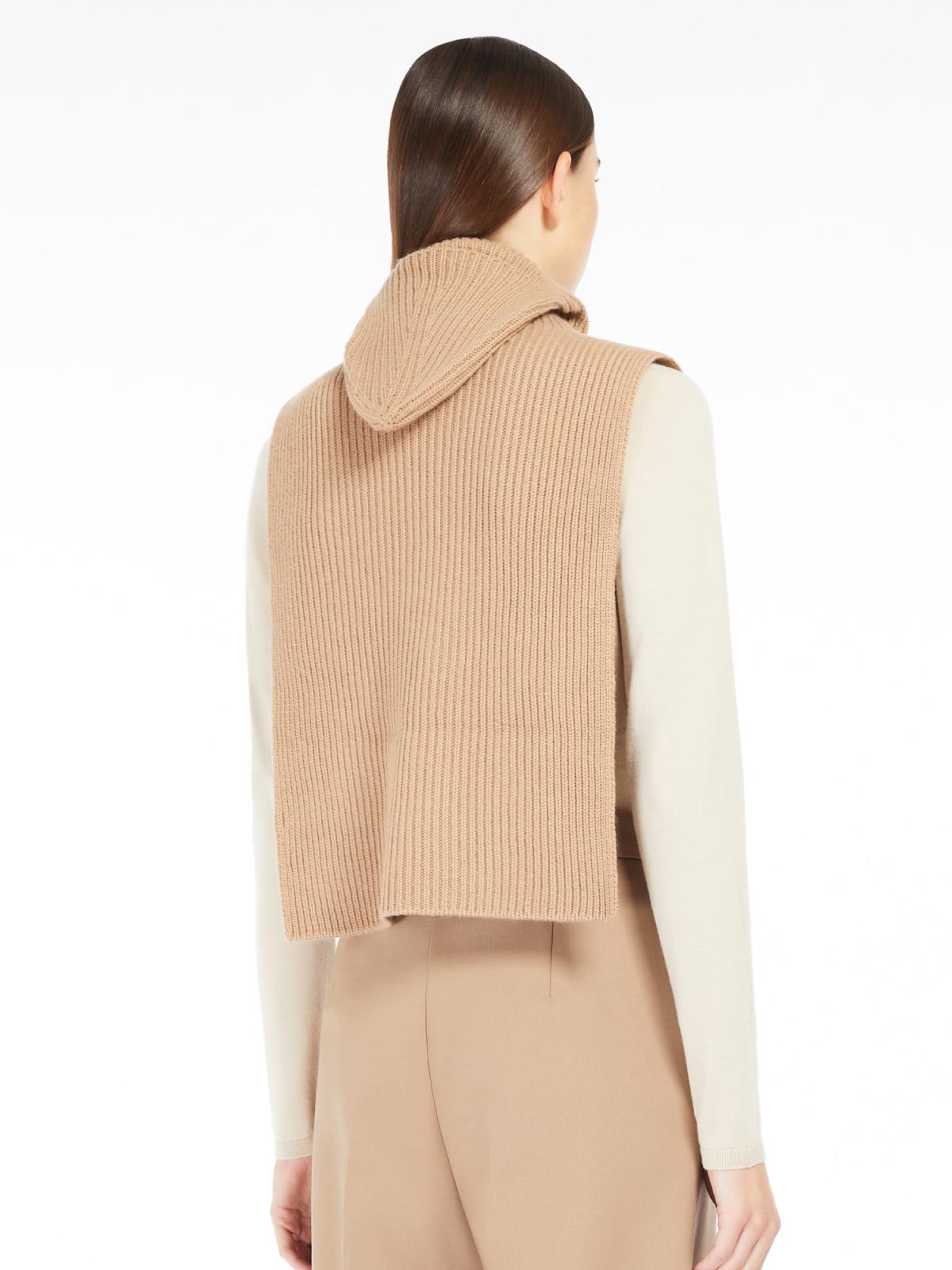Camel Max Mara cashmere women's poncho | Quaranta Boutique